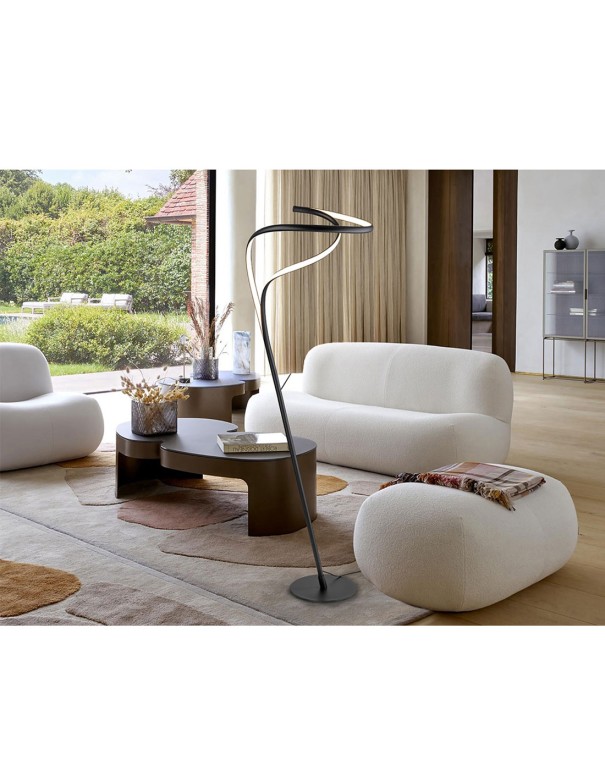 Danza lámpara de suelo Schuller negra