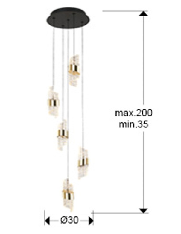 Iliada Lámpara Schuller Dimable