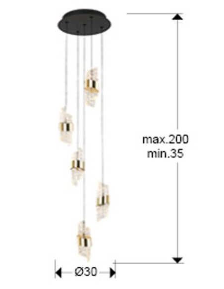 Iliada Lámpara Schuller Dimable