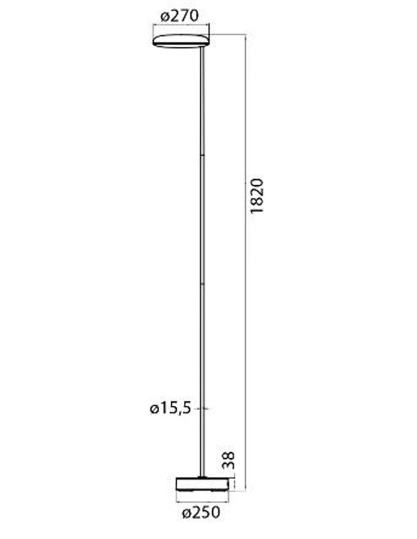 Nassau Blanco Lámpara de Pie de Salón...