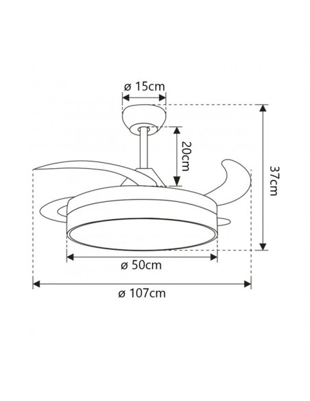 Vic Ventilador de Techo Fácil Instalación