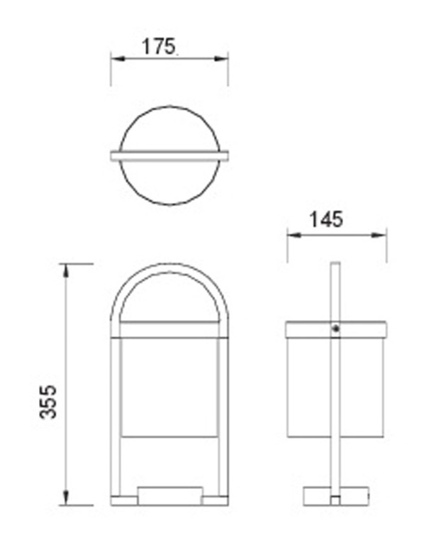 Maya Sobremuro Exterior Gris Oscuro...