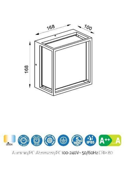 Chamonix Aplique Plafón Mantra Blanco