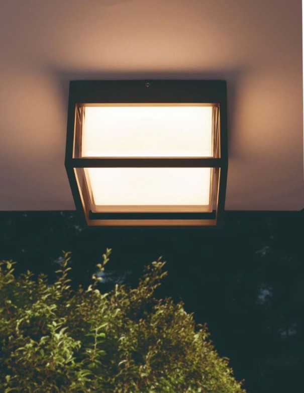 Plafón Chamonix gris oscuro