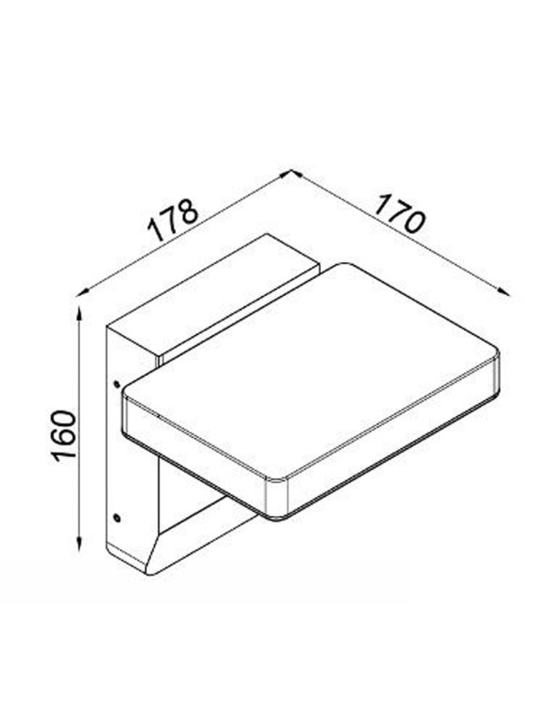 Cooper II Aplique de Exterior Blanco...