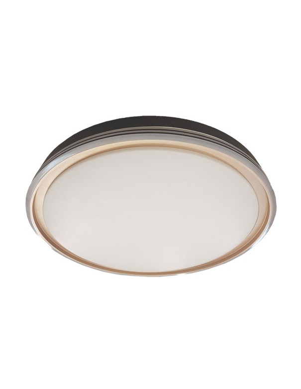 Plafón LED Negro Oro con Mando a...