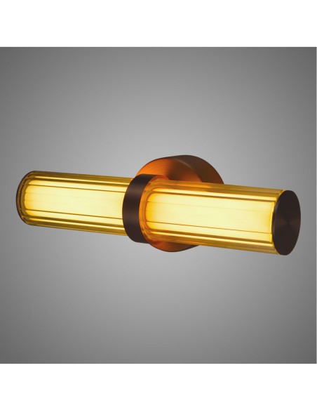 Aplique LED Base Redonda Rosa Cromo