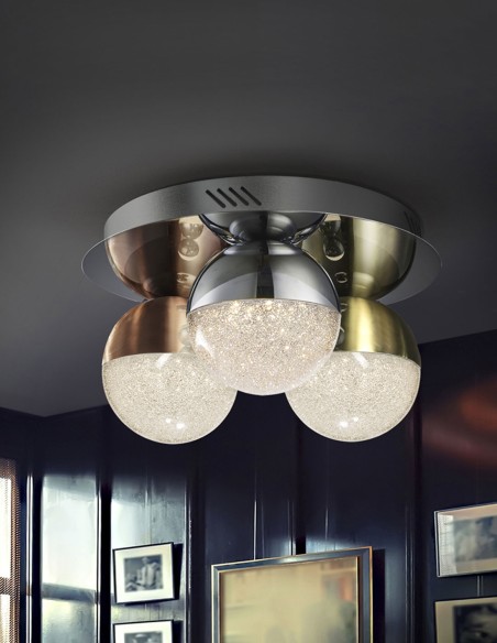 Sphere Plafón Cromo de Schuller