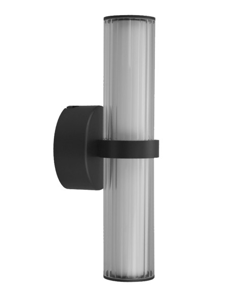 Aplique Diseño Led Negro Luz 360º