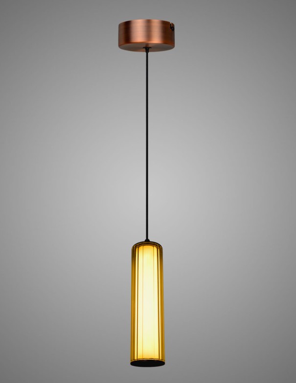 Lámpara de Colgar Rosa Cromo