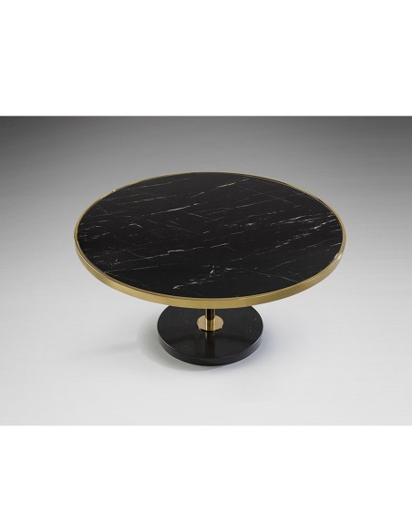 Dekala Mesa de Centro Negro Oro de Schuller