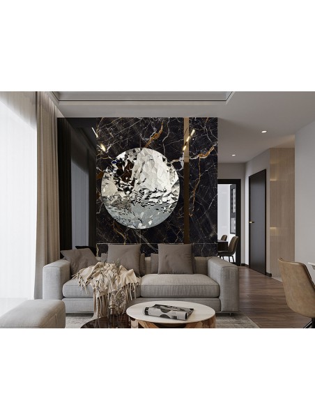 Polyedric Bajorrelieve Acero Cromado Schuller