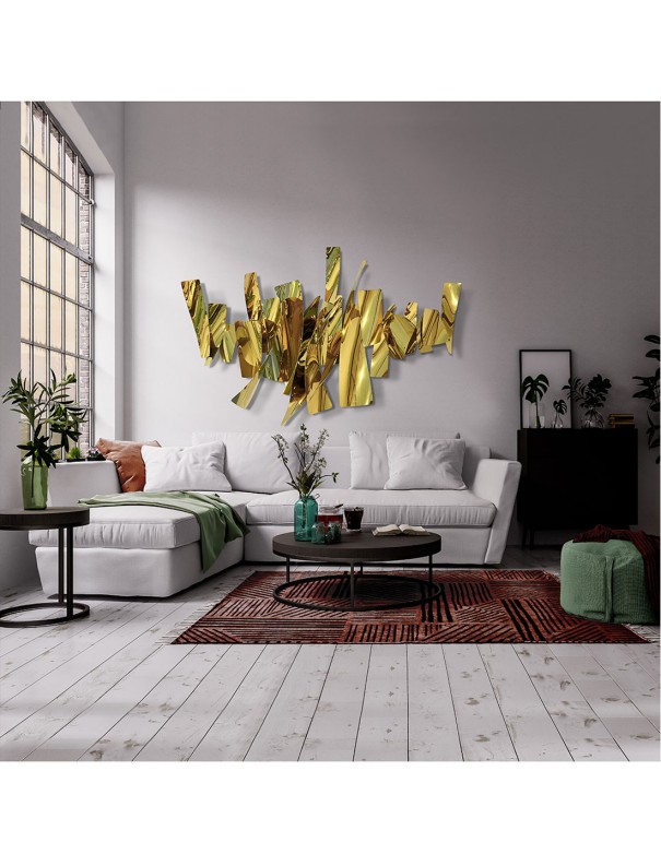 Cuadro pared Fracture dorado