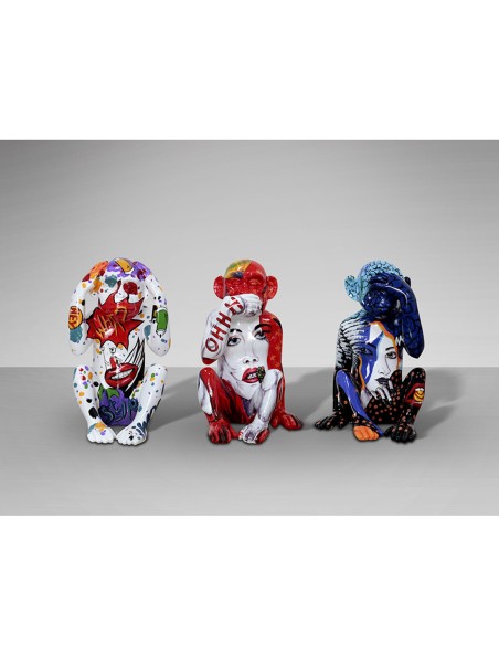 Monos Sabios Set 3 Figuras Schuller