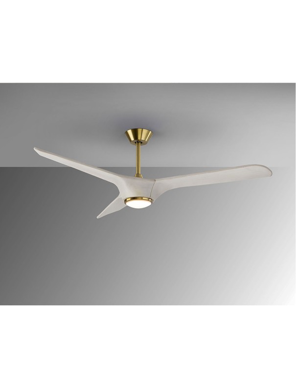 Ventilador de techo Alisios Schuller Blanco bronce