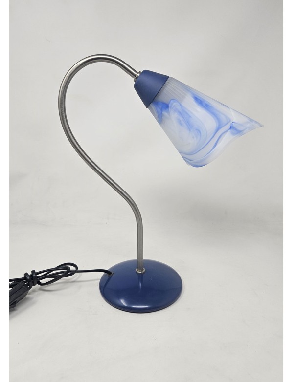 Lámpara de Mesa Níquel Azul