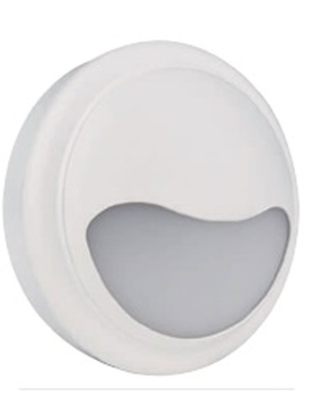 Aplique de Exterior Redondo Led Blanco IP65