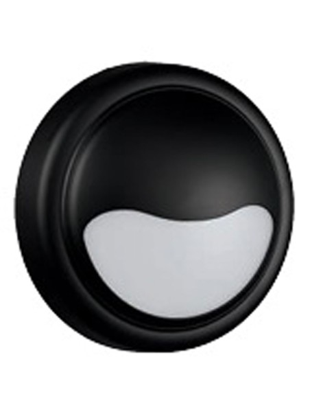 Aplique de Exterior Redondo Led Negro IP65