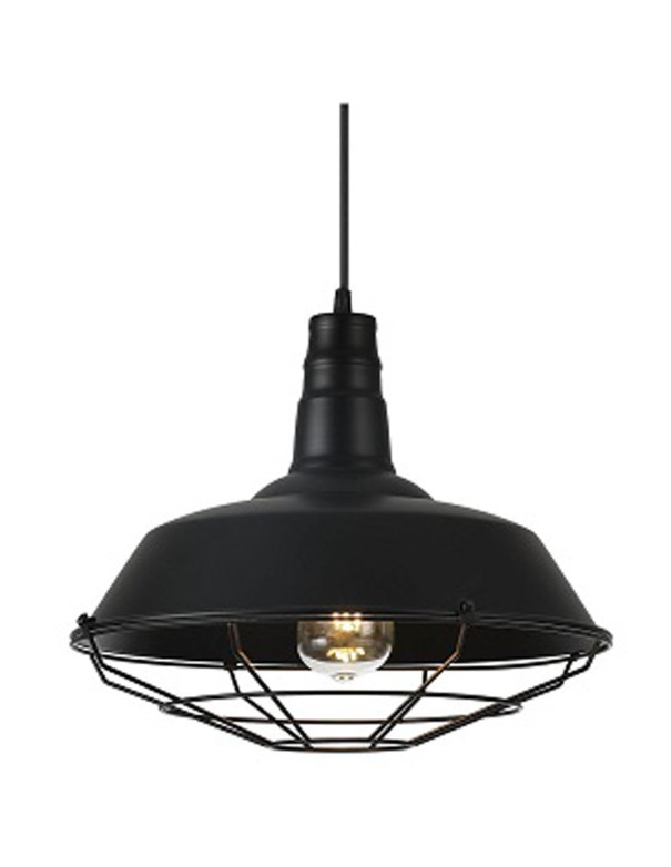 Flamenco Colgante Negro Fabrilamp