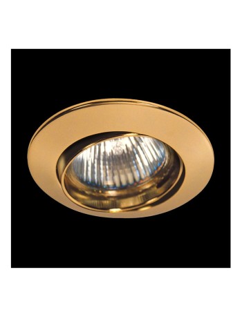 Foco empotrar redondo dorado