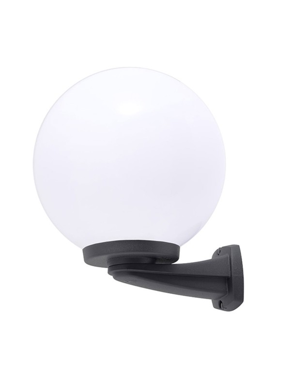 Aplique Exterior Negro Globo PMMA