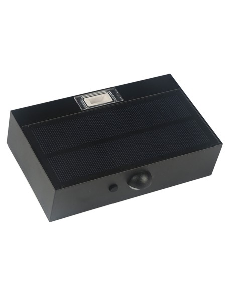 Aplique Solar Doble Luz con Sensor de Movimiento