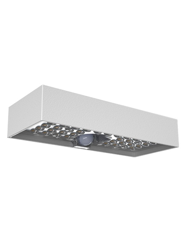 Aplique exterior con sensor blanco