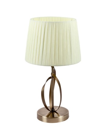 Lámpara sobremesa cuero con pantalla