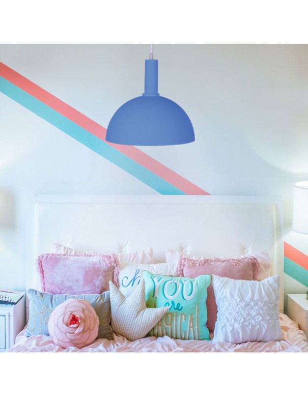 Lámpara Colgante Metal de 30 Azul