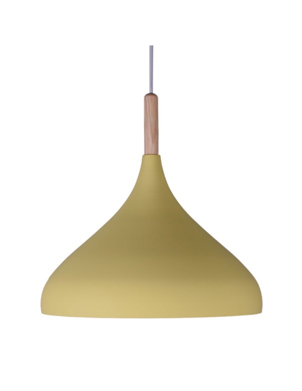 Lámpara de Techo Metal y Madera de 30...