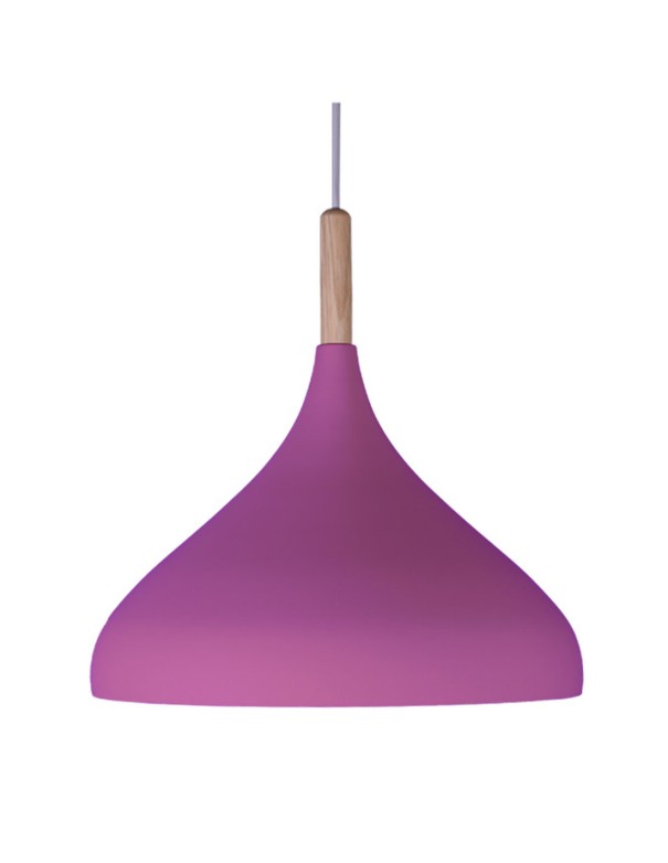 Lámpara de Techo Metal y Madera de 30...