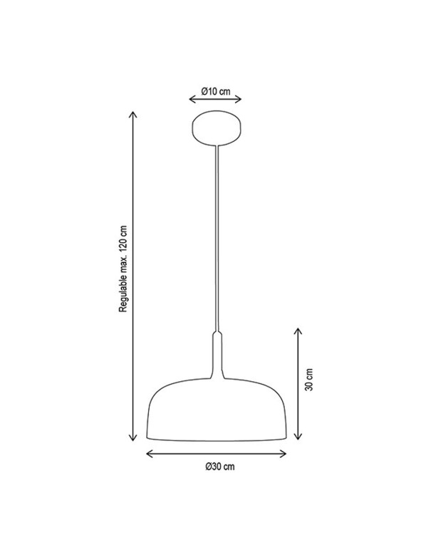 Luminaria de Techo Metal y Madera de...