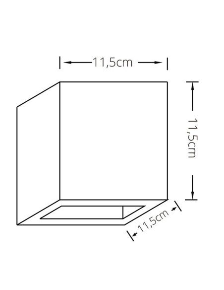 Aplique Luz Indirecta Superior e Inferior