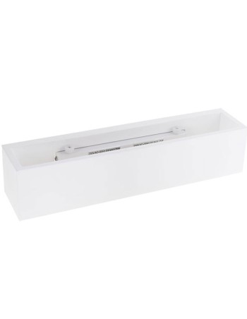 Aplique rectangular yeso doble luz.