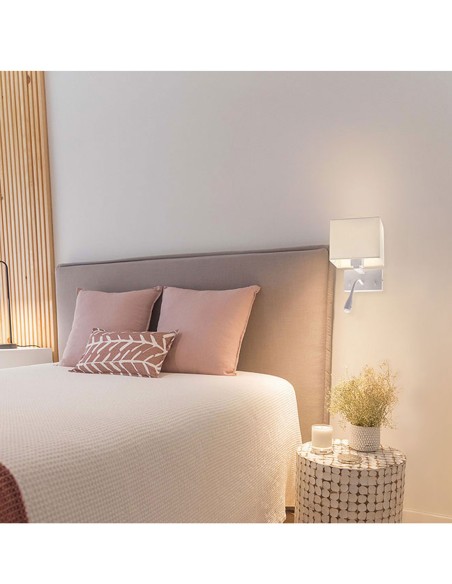 Apliques de Pared Habitación Blanco 2 Luces