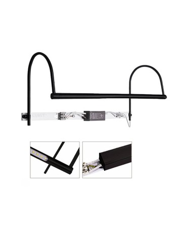 Aplique cuadro led negro