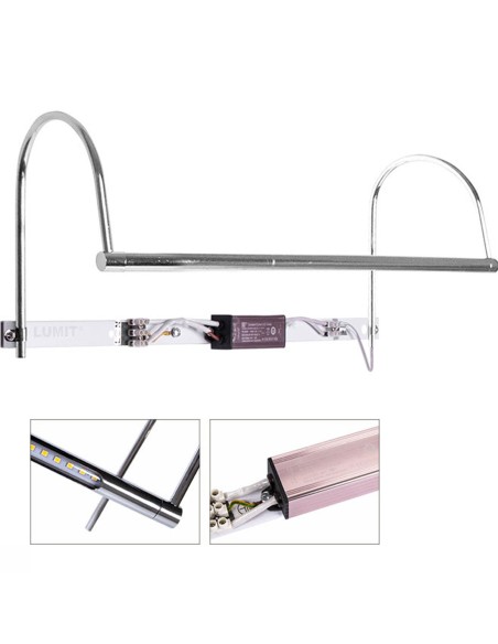 Aplique iluminacuadro led cromado