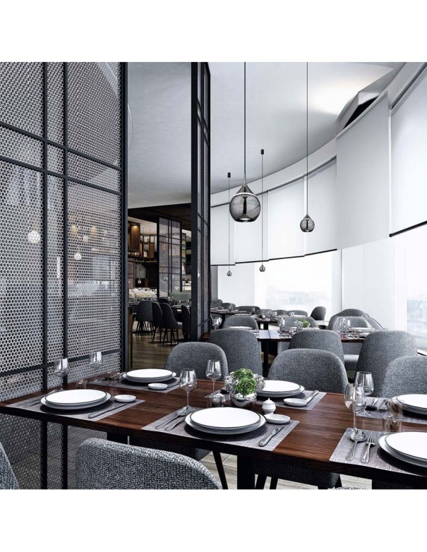 Drop lámpara de techo negro perla de Mantra