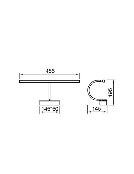 Paracuru Iluminacuadro Negro 45.5 CM