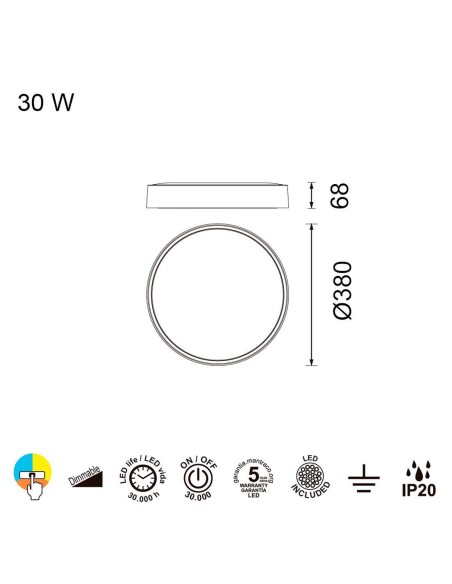 Cumbucu Plafón Madera de Mantra