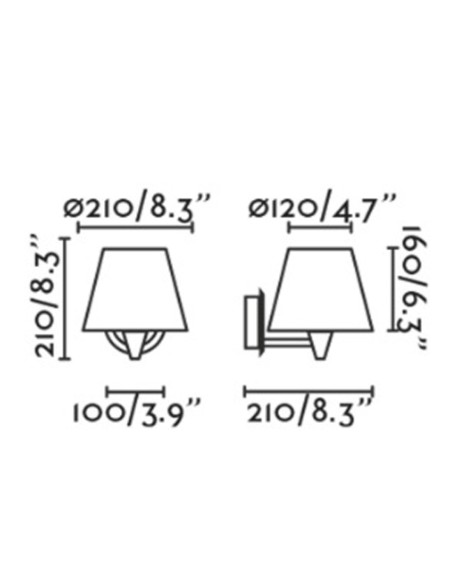 Aplique Acero Negro Pantalla Ratán