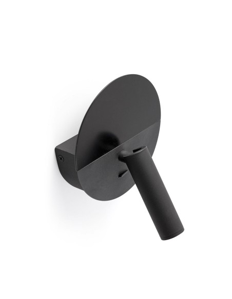 Aplique negro con USB y estanteria