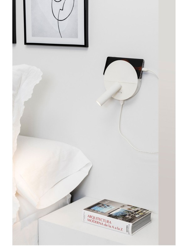 Aplique Estantería USB Blanco