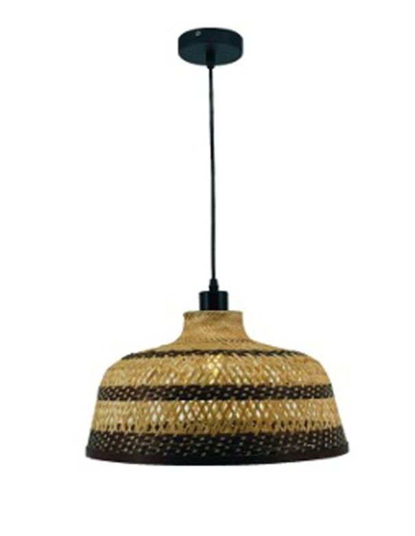 Lámpara Colgante 40CM Ratán Marrón Natural