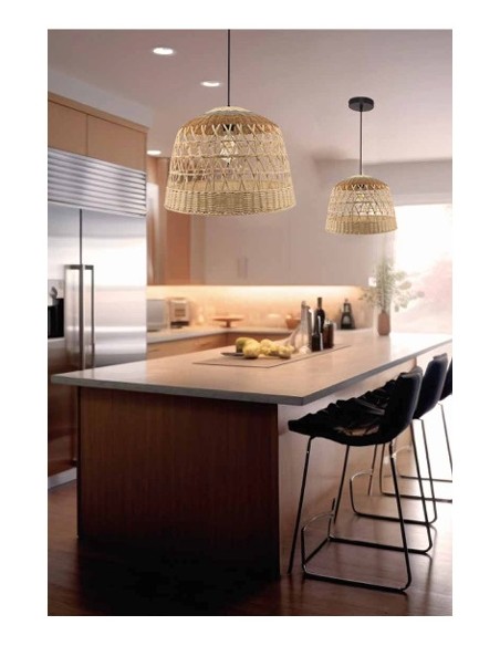 Lámpara de ratán Natural 45 CM