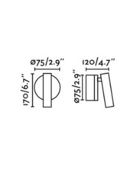 Focos On Line Led Bronce