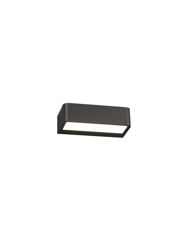 Aplique exterior gris oscuro barredor de pared