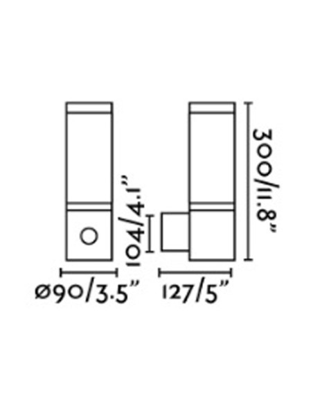 Aplique Exterior con Cámara