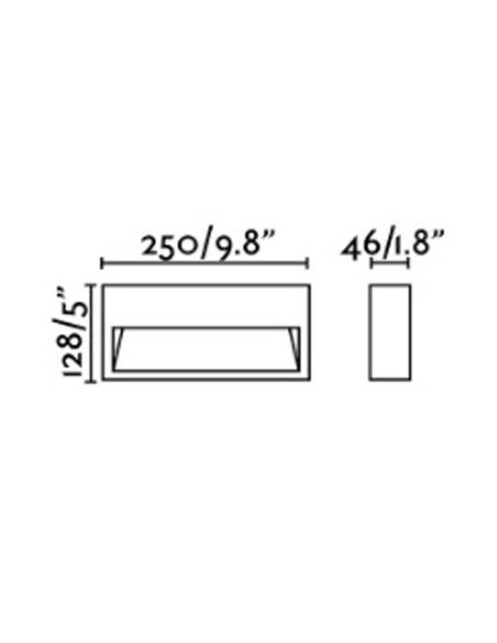 Aplique Marrón Oxido para Instalación en Exteriores