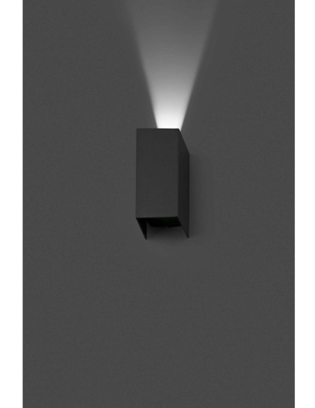 Aplique Luz Doble Exterior Gris Oscuro 3000K